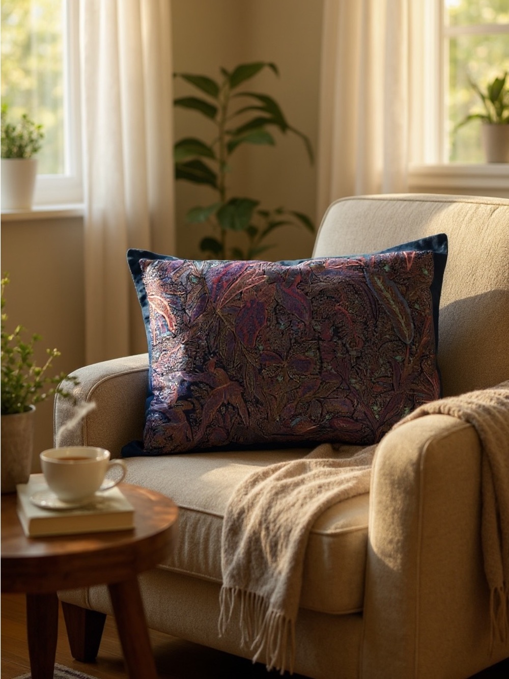 Custom FANCY Accent Pillow  23” X 15.5”
